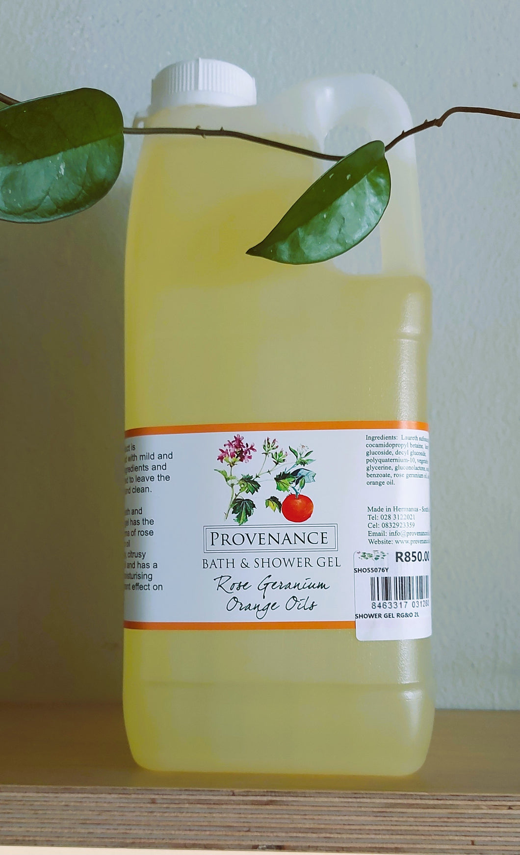 REFILL ~ Bath & Shower Gel ~ Rose Geranium & Orange ~ 2 LITRE