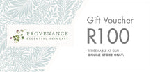 Load image into Gallery viewer, One hundred Rand Provenance gift voucher with floral design.
