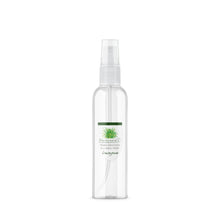 Load image into Gallery viewer, Hand sanitizer in small clear, glossy cosmetics bottle with spray nozzle screw-top lid.
